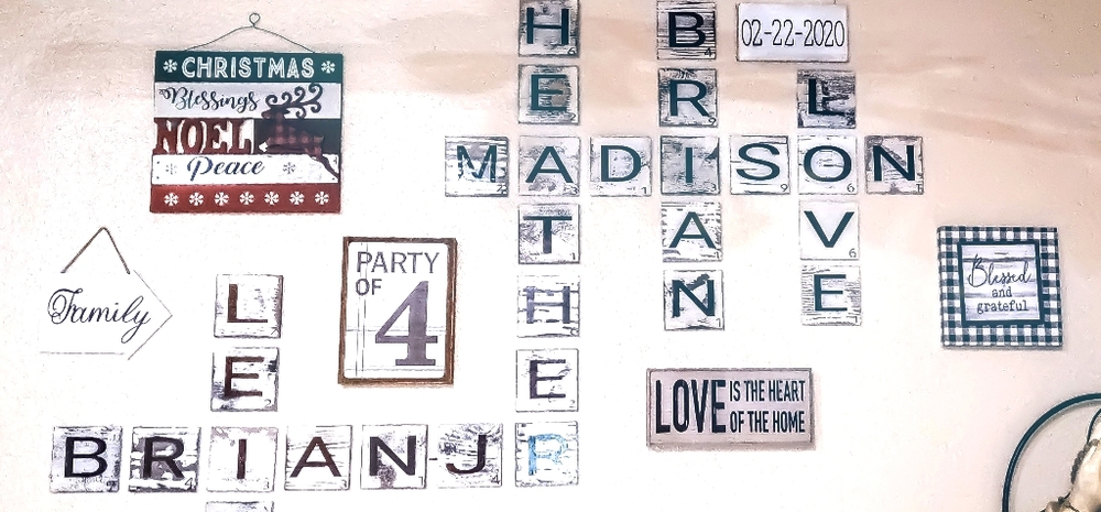 Homemade Scrabble Pieces ( $2.00 not $3.00)